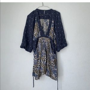 Free People Kimono Style Dress w Pockets XS